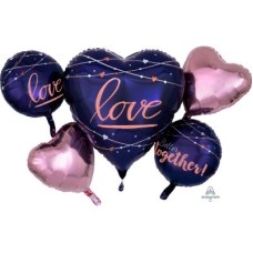 Navy Love Balloon Gift